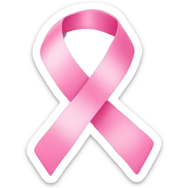 Alphabets with pink ribbon sticker