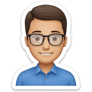 office worker man, make 2 variant, two of them are proper but have different characteristic sticker