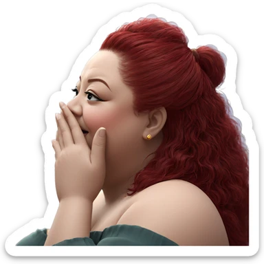 serene beauty in soft focus sticker