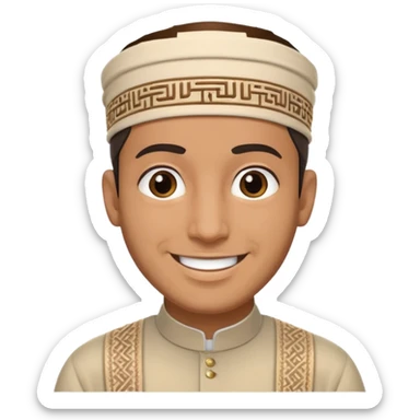 muslim man sticker