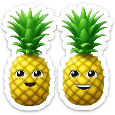 Good morning pineapple, looking very good and very nice sticker