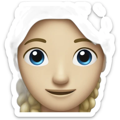 yoga matt in color blue sticker