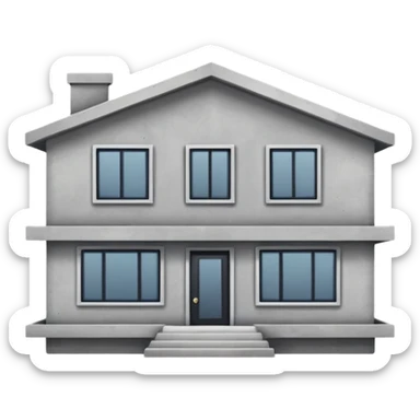 concrete house sticker