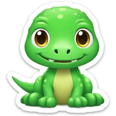 dinosaur GREEN CUTE sticker