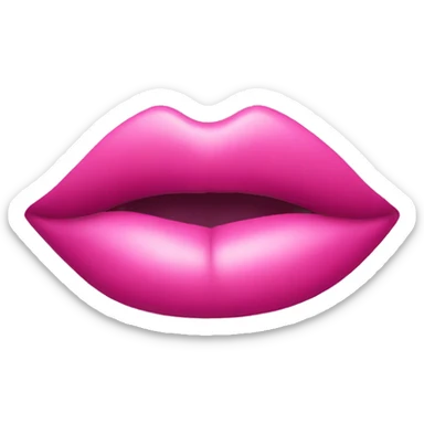 Pink lipstick sticker