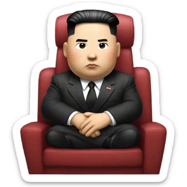 Kim Jong Un riding the rocket sticker