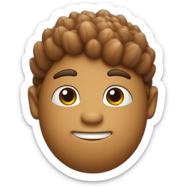 acorn head and shoulders sticker