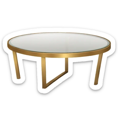 Small-round-Golden-band-glass-coffee-table sticker