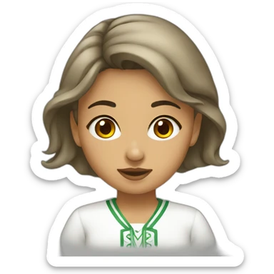 Algerian girl sticker