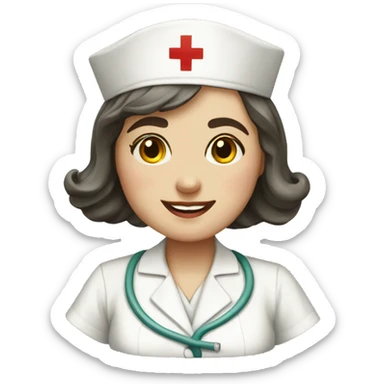 nurse 1920s sticker