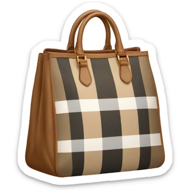 Burberry bag sticker