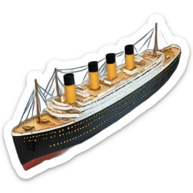 Titanic ship sticker