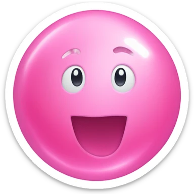 Create a bubble gum emoji sticker