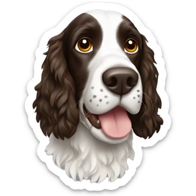 springer spaniel dog sticker