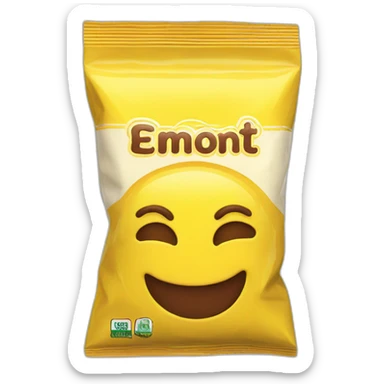 powder chocolate flavor - yellow bag sticker