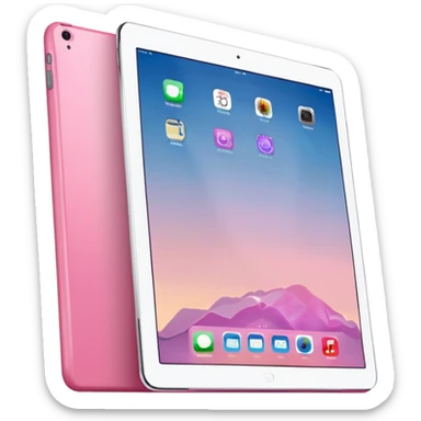 iPad 11 air with a pink case sticker