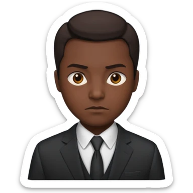 owner serious manager sticker