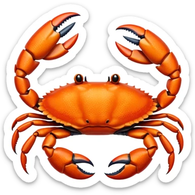 Crab left hand emoji sticker