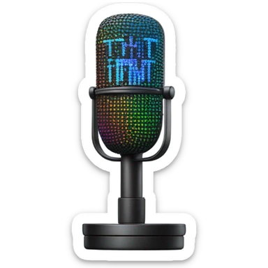 Create a Microphone that turns into a text message sticker