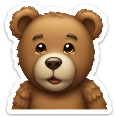 Teddy bear inlove sticker