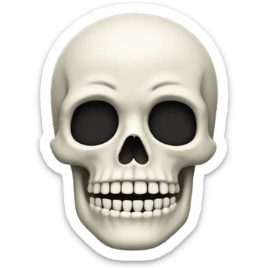 Skeleton with a mustache sticker