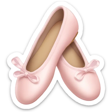 Pale pink ballet shoes sticker