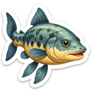 catfish realistic sticker