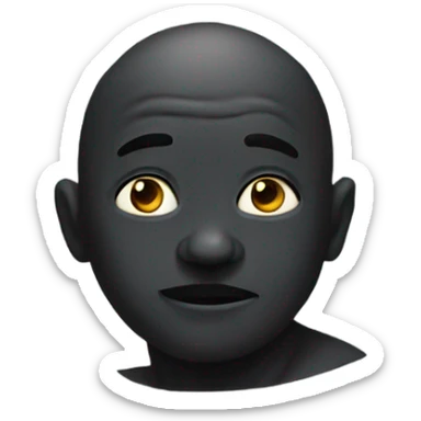 old black moon sticker