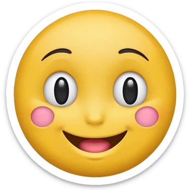 yellow winking emoji face sticker