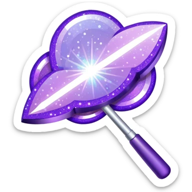 Purple Glitter administrator tools sticker