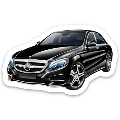 Mercedes-Benz luxury car sticker