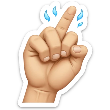 Crying fist emoji sticker