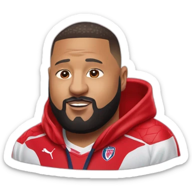 dj khaled in a losc soccer team shirt sticker