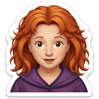 molly weasley, hair is a bit messy, happy sticker