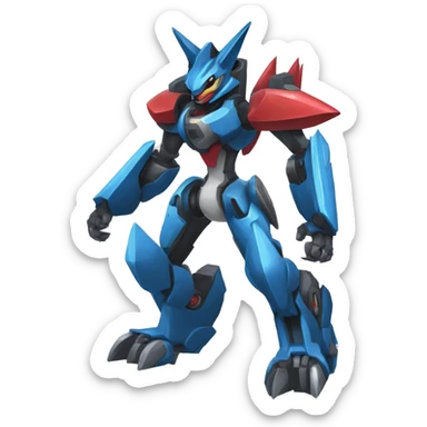 Lucario-Zoroark-medabot-Mecha full body sticker