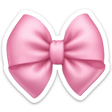 Baby pink bow sticker