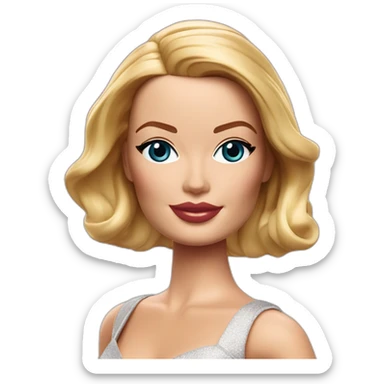 Margot Robbie Barbie sticker