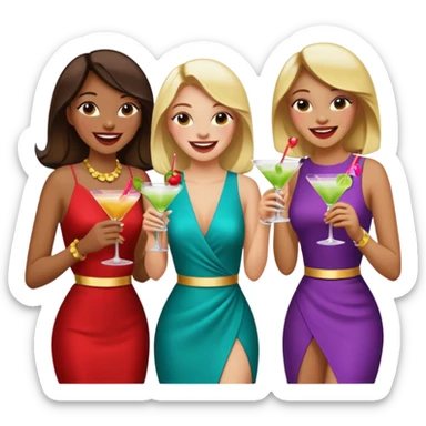 The girls getting hammered at a club sticker