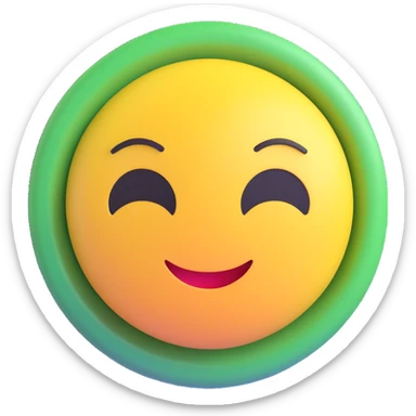colorful 3D circular emoji with the word 'pacsi' in the center in a modern font sticker