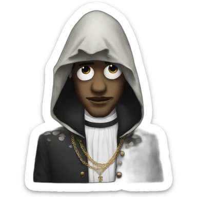 french rap artist freeze corleone with a veil sticker