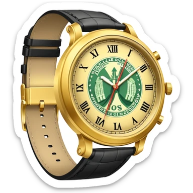 reloj con dolares sticker