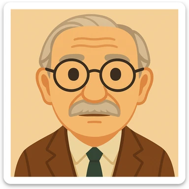 Reduce the number of freckles and age spots, and make the portrait less realistic and more stylized, keeping an emoji-like look and Hans Jonas resemblance. sticker