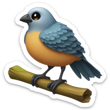 bird hiking sticker