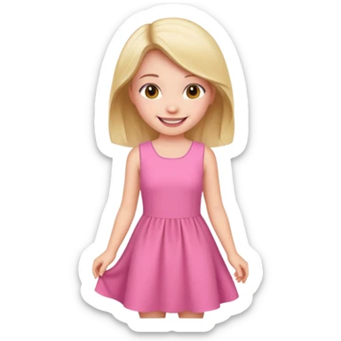 Clean girl pink sticker