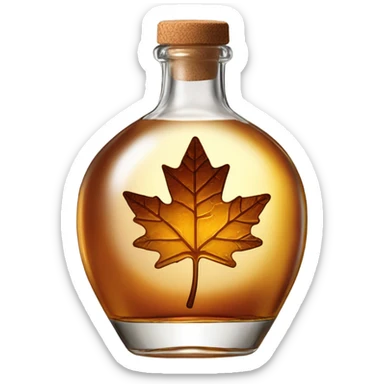 Maple syrup sticker
