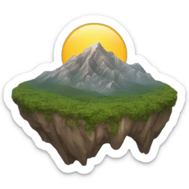 Mountain sticker