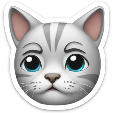 crying cat coder sticker