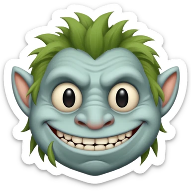 Troll face sigma sticker