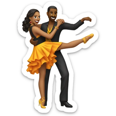 Dancing salsa sticker