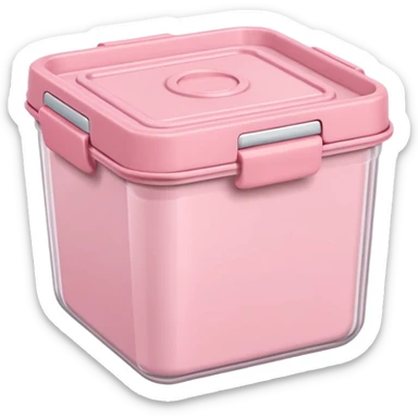 pastel pink food container sticker